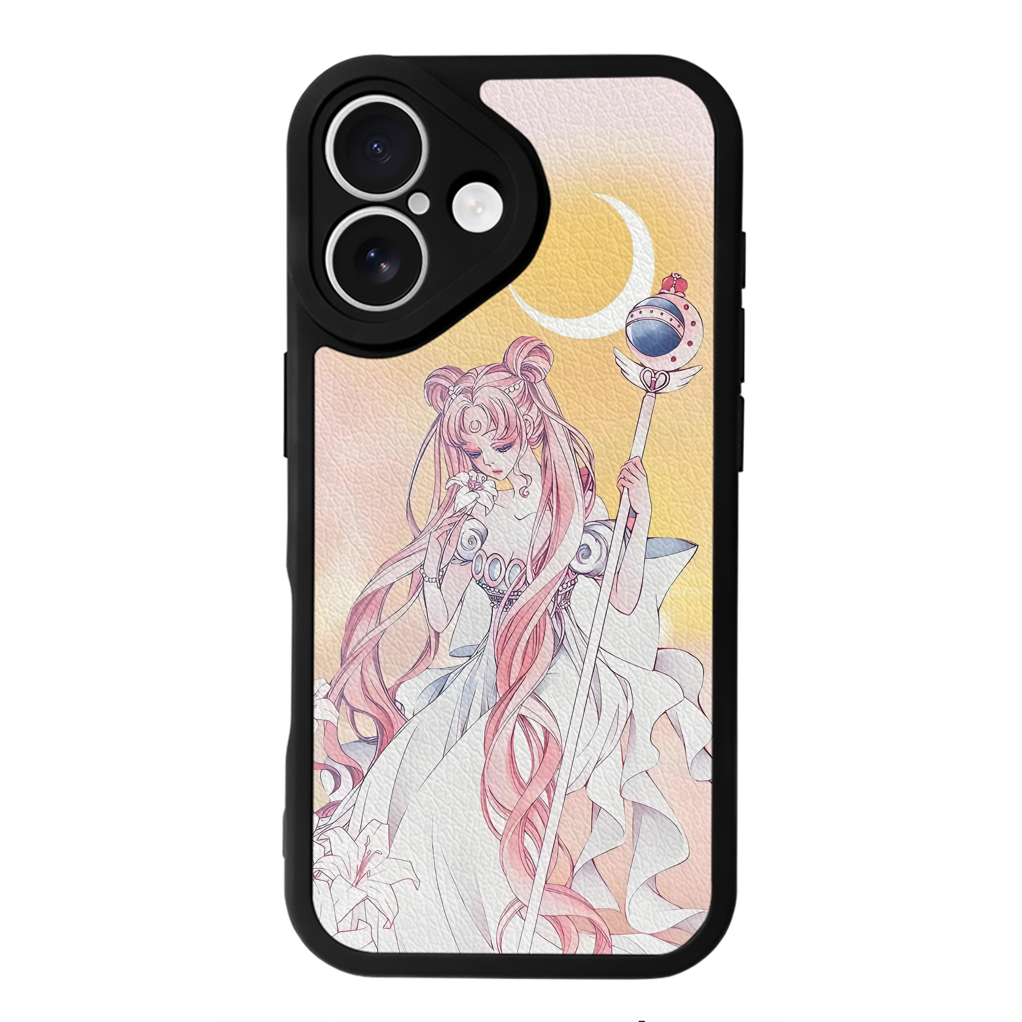 （画像用） 美少女戦士セーラームーン Sailor Moon 【iPhone 16シリーズ対応】シリコンスマホケース（レザー調） 材質：シリコン